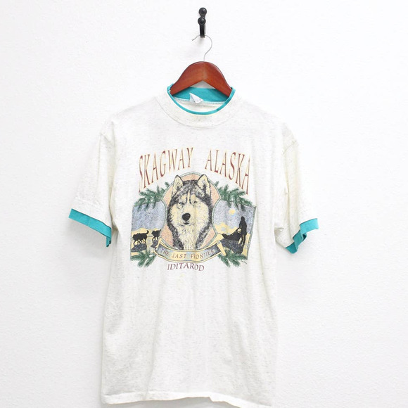 Vintage Skagway Alaska Graphic Tee - Picture 1 of 5